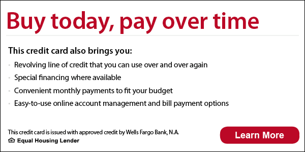 Check out our Financing options in Chicago IL with Wells Fargo.